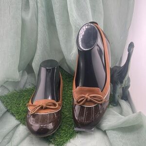 L.L. Bean Two-Tone Brown CoastalRain Skimmers  | Women’s size 7